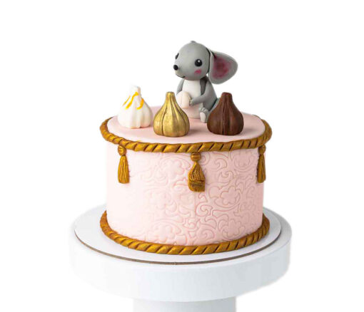 Modak and Mouse Theme Ganpathi Cake - Cakes gift from Giftbag in Dubai, UAE