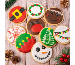 Christmas Round Butter Cookies 8pc