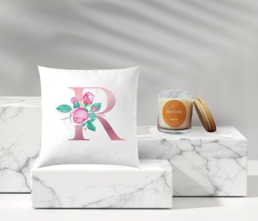 Personalised Cushion with Candle in Dubai