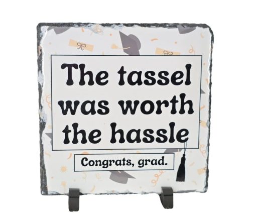 The Tassel Was Worth The Hassle – Stone Print - Personalised gift from Giftbag in Dubai, UAE