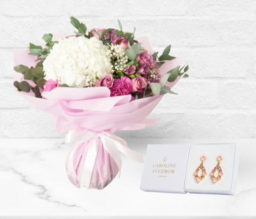 The Blush Bundle with Mini Delia Earrings in Dubai