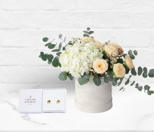 Timeless Grace with Stud Earrings in Dubai