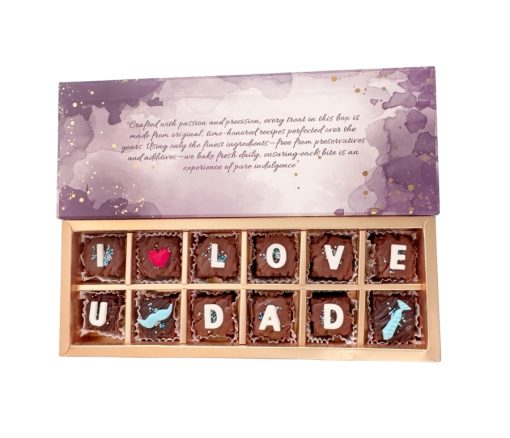 Personalized Chocolate Brownie Gift Box – 12bite in Dubai