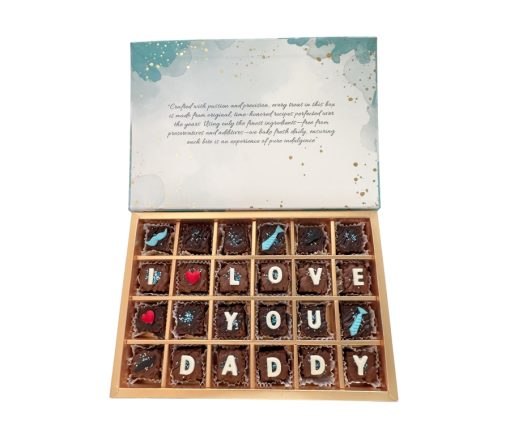 Personalized Chocolate Brownie Gift Box – 24bite - Personalised gift from Giftbag in Dubai, UAE
