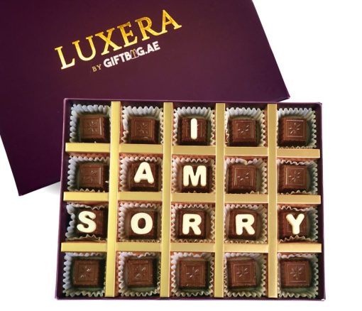 I Am Sorry Chocolate 20pcs By LUXERA - Chocolates gift from Giftbag in Dubai, UAE