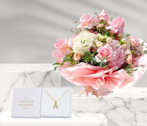 Blush Blooms & Letters in Dubai