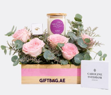 Blush in Bloom with Candle and Ana Ring