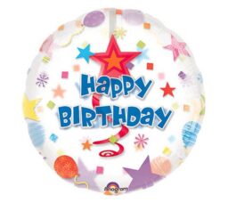Birthday Swirl Balloon 32in