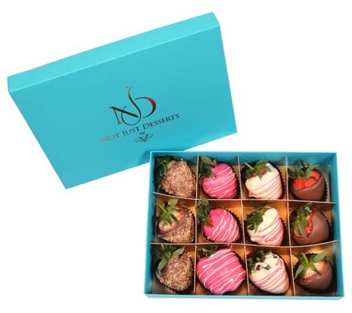 Chocolate-covered Strawberry Box (12 pcs) in Dubai