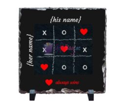 Personalised Print on Stone - Tic Tac Toe
