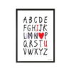 I Love U Frame -  A3 Size