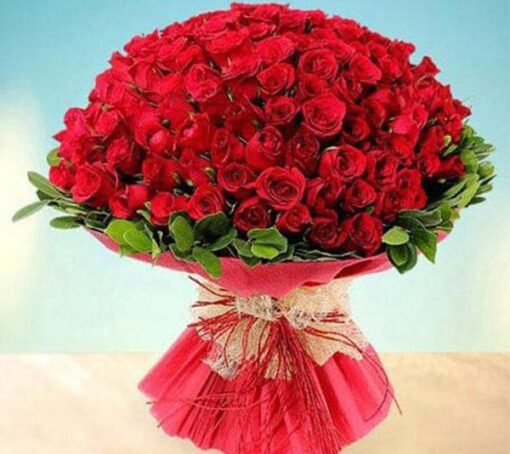 100 Red Roses Bouquet - Flowers gift from Giftbag in Dubai, UAE
