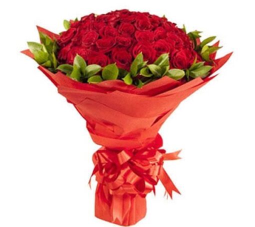 60 Red Roses Bouquet in Dubai