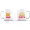 King & Queen - Couple Mugs - Set of 2