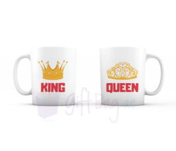King & Queen - Couple Mugs - Set of 2