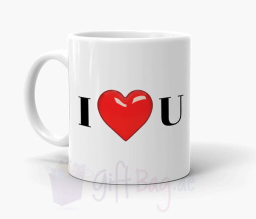 Personalised Initials Love Mug - Personalised gift from Giftbag in Dubai, UAE