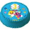 Baby Shark Photo Cake - Round - 1KG