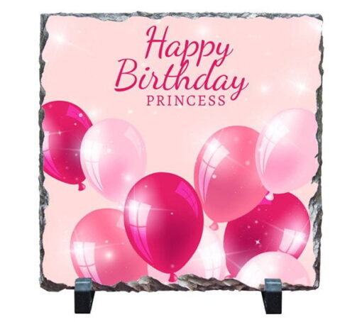 Happy Birthday Princess – Stone Print - Personalised gift from Giftbag in Dubai, UAE